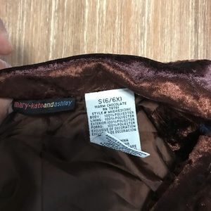 Chocolate-colored Polyester Girls Bolero Jacket